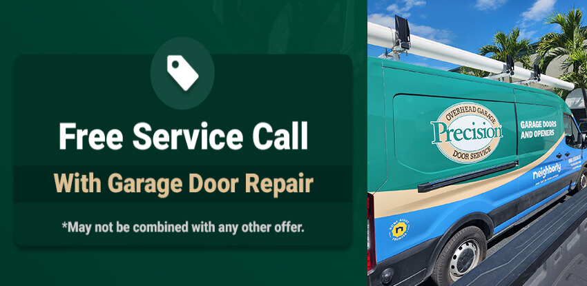 Free Service Call with Garage Door Repair